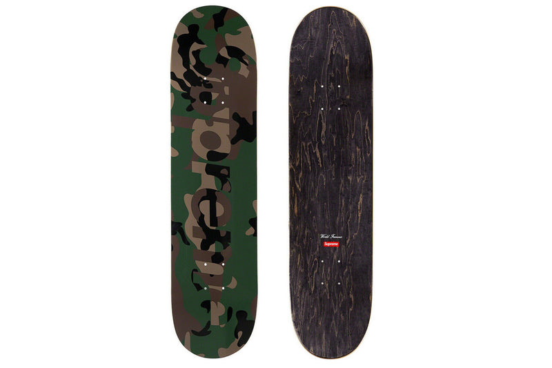 CAMO LOGO SKATEBOARD DECK 'WOODLAND CAMO'